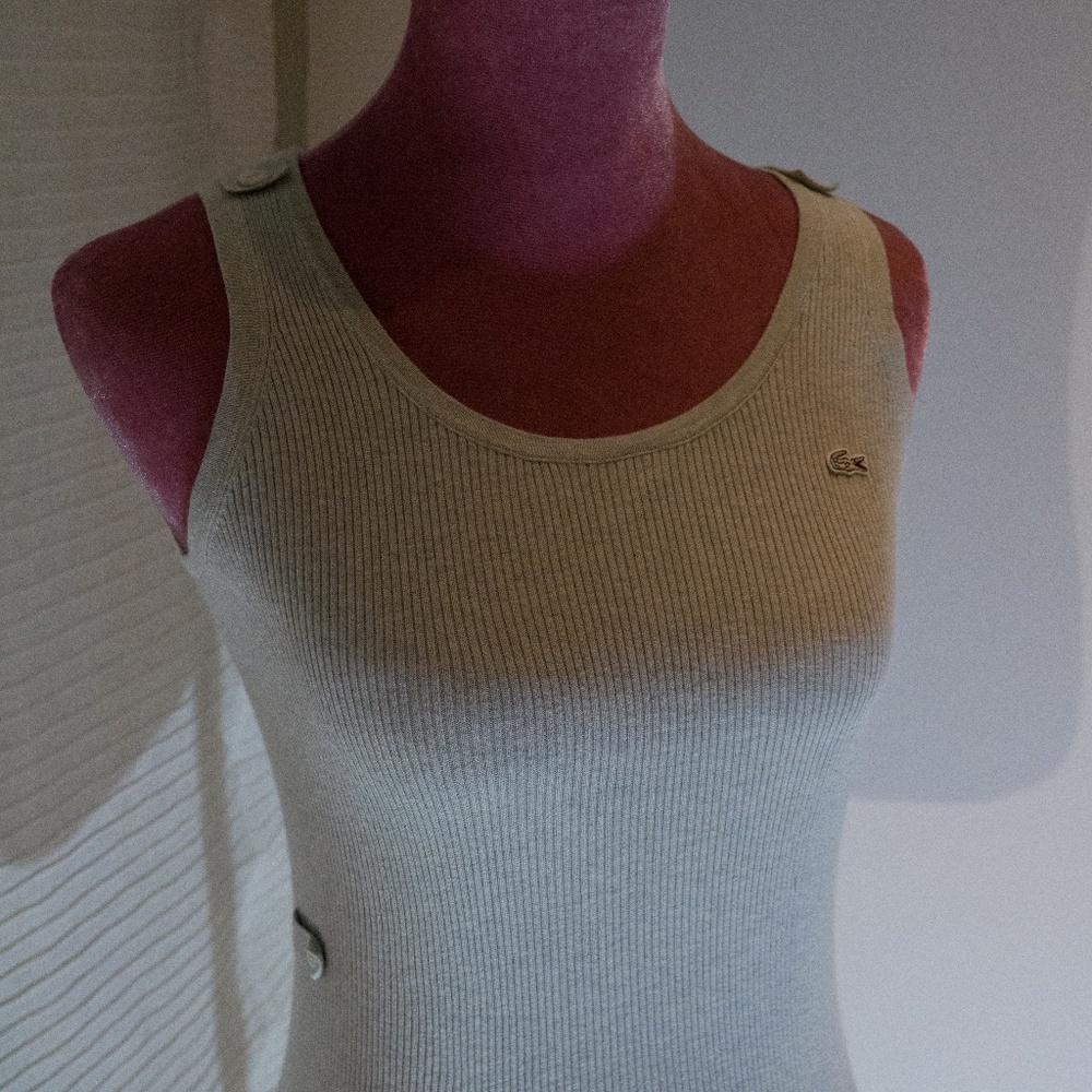 100% authentic Lacoste sleeveless cotton top